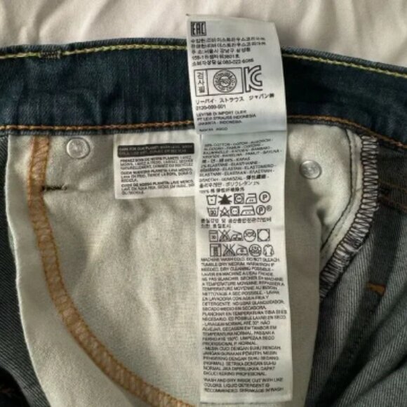 Men's Levi's 511 Slim Fit Rinsed Playa Dark Wash Jeans - Picture 5 of 5